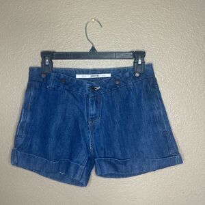 Topshop denim cuffed shorts size 8 w26